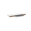 2 Pcs White Floating Wall Shelves Honeycomb Mdf