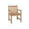 2 Pcs With Anthracite Cushions Solid Teak Wood Garden Chairs