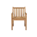 2 Pcs With Anthracite Cushions Solid Teak Wood Garden Chairs