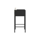 2 Pcs With Cushions Black Bar Stools Poly Rattan
