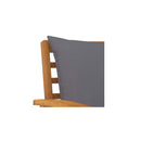 2 Pcs With Dark Grey Cushion Garden Chairs Solid Acacia Wood