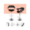 2 Pcs Wooden Bar Stools Kitchen Swivel Chairs Leather Black