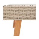 2 Piece Garden Lounge Set With Cushions Poly Rattan Beige