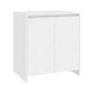 2 Piece Sideboard White Engineered Wood