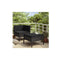 2 Piece With Cushions Garden Lounge Set Poly Rattan Black