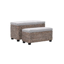 2 Pieces Bench Set Seagrass