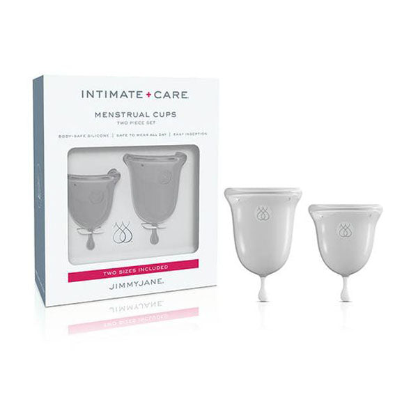 2 Pieces Set Jimmyjane Intimate Care Menstrual Cups Clear