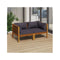 2 Seater Garden Sofa With Cushion Solid Acacia Wood