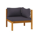 2 Seater Garden Sofa With Cushion Solid Acacia Wood