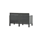 2 Seater Garden Sofa With Cushions Anthracite Pp Rattan