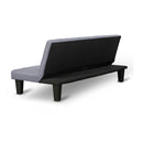 2 Seater Modular Linen Fabric Sofa Bed Couch Dark Grey