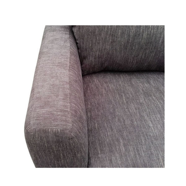 2 Seater Sofa Brown Fabric Lounge Set