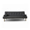 2 Seater Sofa Recliner Lounge Bed Fabric Futon Charcoal