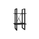 2 Tier 40 X 30 X 70 Cm Book Cabinet Black Engineered Wood