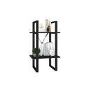 2 Tier 40 X 30 X 70 Cm Book Cabinet Black Engineered Wood