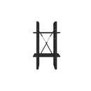 2 Tier 40 X 30 X 70 Cm Book Cabinet Black Engineered Wood