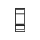 2 Tier 40 X 30 X 70 Cm Book Cabinet Black Engineered Wood
