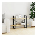 2 Tier Book Cabinet 100 X 30 X 70 Cm Solid Pine Wood