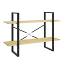 2 Tier Book Cabinet 100 X 30 X 70 Cm Solid Pine Wood