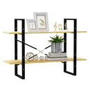 2 Tier Book Cabinet 100 X 30 X 70 Cm Solid Pine Wood