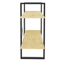 2 Tier Book Cabinet 100 X 30 X 70 Cm Solid Pine Wood