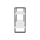 2 Tier Book Cabinet 100 X 30 X 70 Cm White Engineered Wood