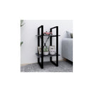 2 Tier Book Cabinet Grey 40 X 30 X 70 Cm Engineered Wood