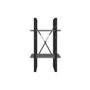 2 Tier Book Cabinet Grey 40 X 30 X 70 Cm Engineered Wood