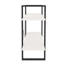 2 Tier Book Cabinet White 100 X 30 X 70 Cm Solid Pine Wood