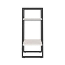 2 Tier Book Cabinet White 40 X 30 X 70 Cm Solid Pine Wood