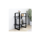 2 Tier Grey Book Cabinet 60 X 30 X 70 Cm Engineered Wood