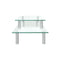 2 Tier Monitor Stand Transparent Glass