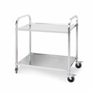 2 Tier Stainless Steel Utility Cart 95X50X95Cm Large