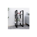 2 Tier White Book Cabinet 40 X 30 X 70 Cm Engineered Wood
