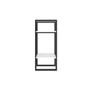 2 Tier White Book Cabinet 40 X 30 X 70 Cm Engineered Wood