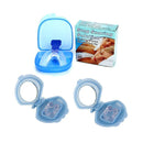 2X Mouthguard Mouthpiece 2X Nose Clip Anti Snoring Aid