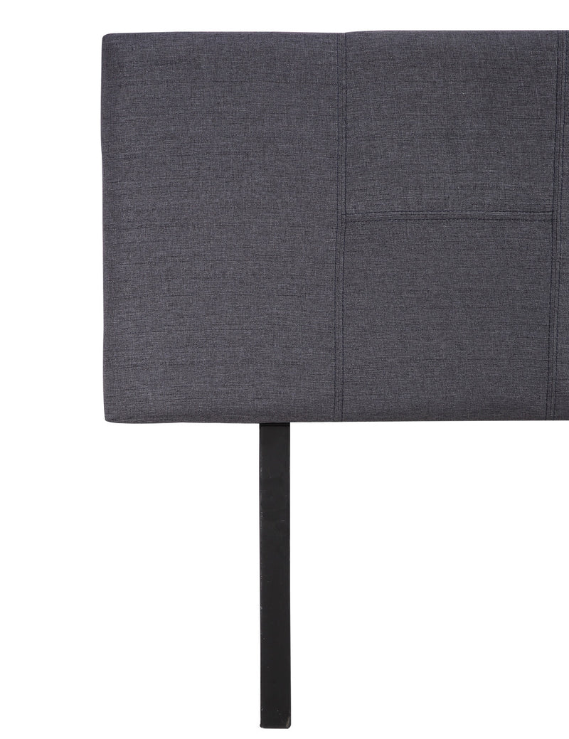 Linen Fabric Single Bed Headboard Bedhead - Grey