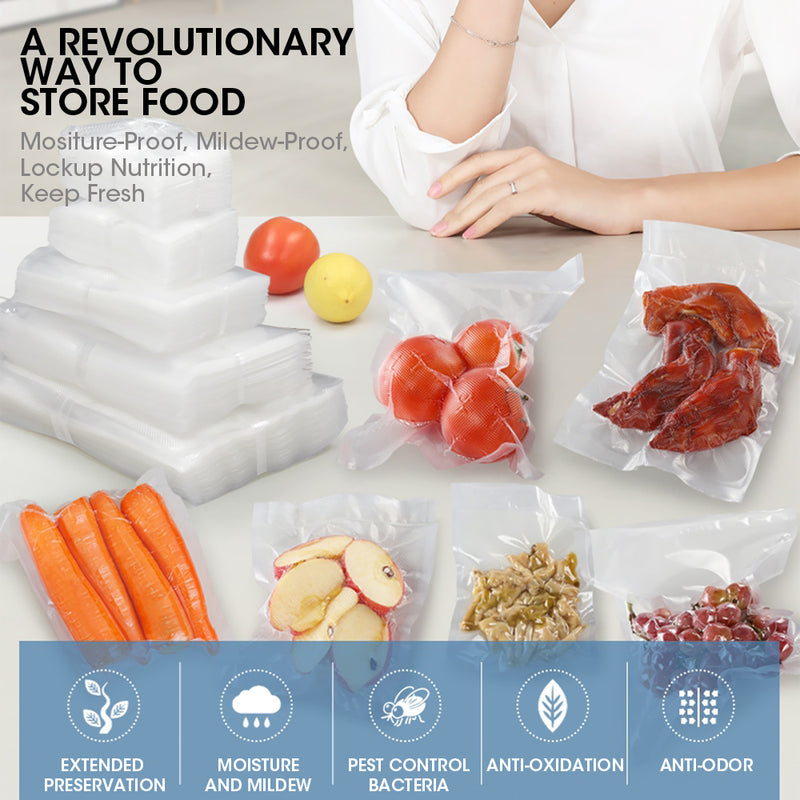200X Commercial Grade Vacuum Sealer Food Sealing Storage Bags Saver 30X40Cm