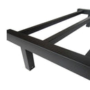 Gama Nero Square Matte Black Electric Heated Towel Rack 6 Bars