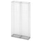 Gabion Basket Steel 85 x 30 x 200 Cm - Silver