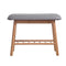 Shoe Rack Seat Bench Chair Shelf Organizers Bamboo Grey