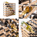 42 Bottle Pine Wood Timber Wine Rack
