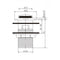 32mm Solid Brass Basin Pop Up Waste with Overflow Chrome