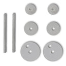 2 Pieces MDF Toilet Seats with Hard Close Lids Sea Star