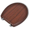 2 Pieces Brown MDF Toilet Seats with Hard Close Lids