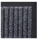 2 Pieces Grey PVC Door Mats 90x60cm