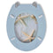 2 Pieces MDF Toilet Seats with Hard Close Lids Sea Star