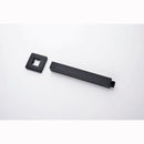 Luxury Square Matte Black Ceiling Shower Arm