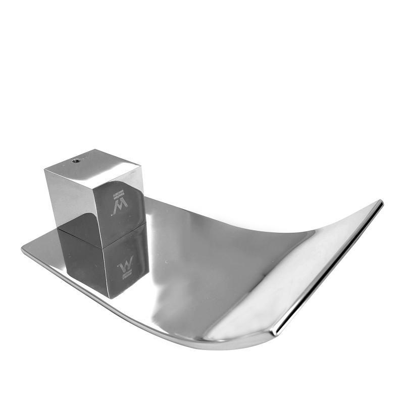 Polly Waterfall Square Chrome Bathtub/Basin Spout