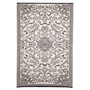 Murano Black And Cream Recycled Plastic Outdoor Rug And Mat